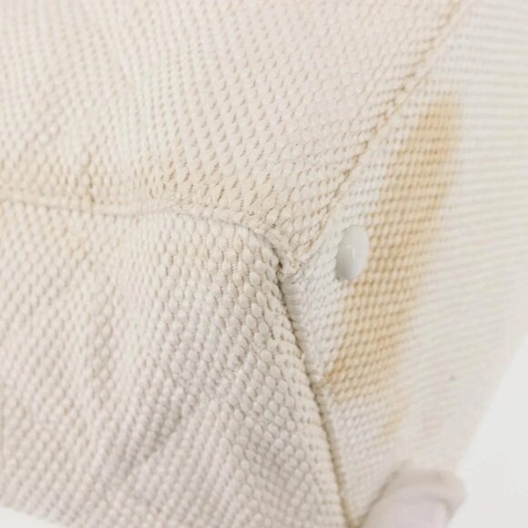 CHANEL Plastic Chain Tote Bag Straw Gold White CC Auth BA6435 - Picture 3 of 16